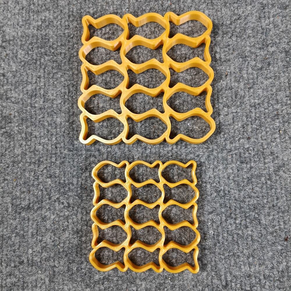 Goldfish Shaped Cracker Cutter Stamp Set Sourdough Fish Shape Baking Tool